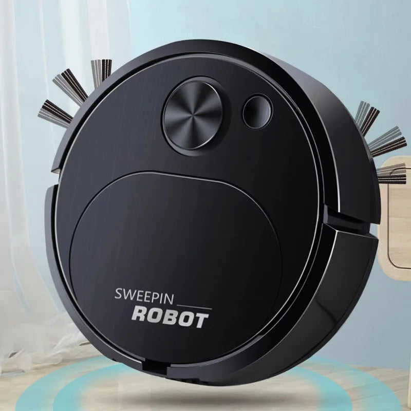 Robot Aspirateur Intelligent 3-en-1 USB – Compact & Efficace