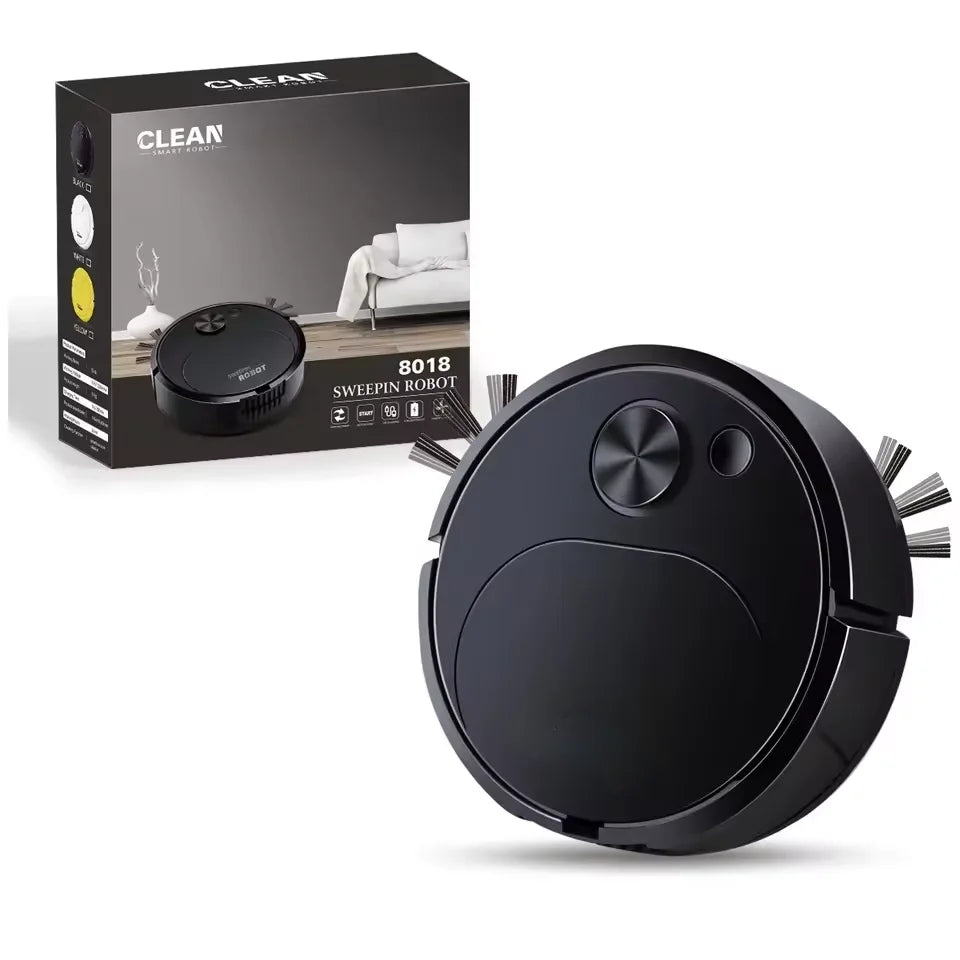 Robot Aspirateur Intelligent 3-en-1 USB – Compact & Efficace
